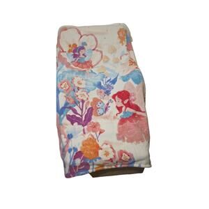 Cozy Bliss Fairy Floral Plush Throw Blanket 43 x 59 Soft Polyester Pastel